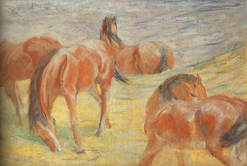 Franz Marc Grazing Horses I oil painting image